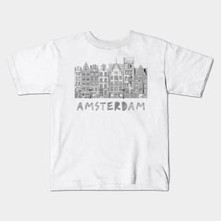 Amsterdam City Skyling Kids T-Shirt